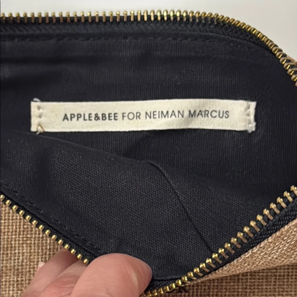 Apple & Bee for Neiman Marcus Pouch Brown Pouch with Gold Zipper